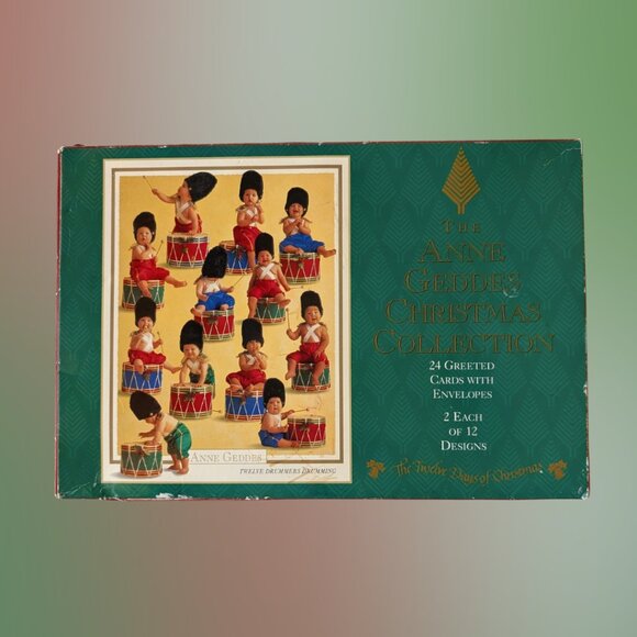 2 for $20 Anne Geddes Twelve Days of Christmas Card Collection – 24 Cards - Picture 1 of 4